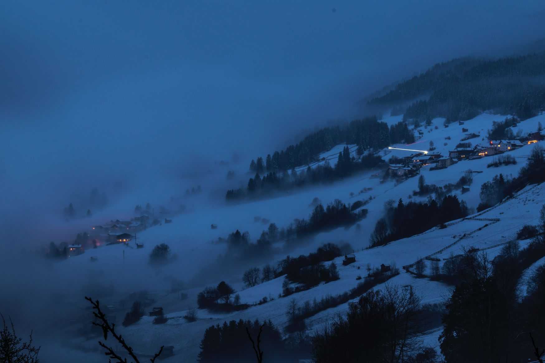 Christmas Eve in Pitztal, at Dusk